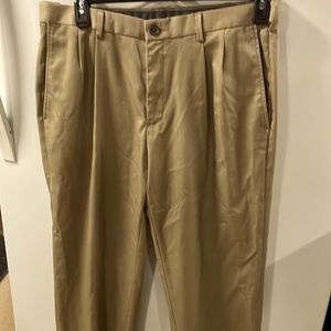 Mens Haggar Khaki Classic Fit No Iron Pants 34x30